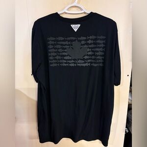 Columbia PFG Performance Fishing Gear Omni-Shade Men's Classic Black Tee